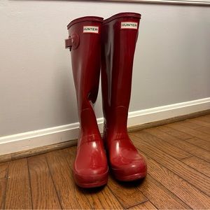 Red Women’s Hunter Boots Size 6
